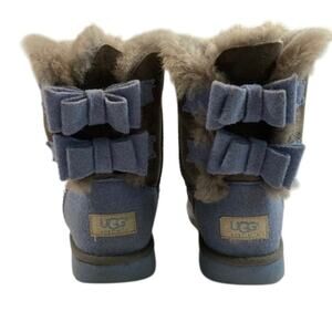 UGG Blue Bailey Bow Tie II Booties SZ/4 Winter Rain Boots
